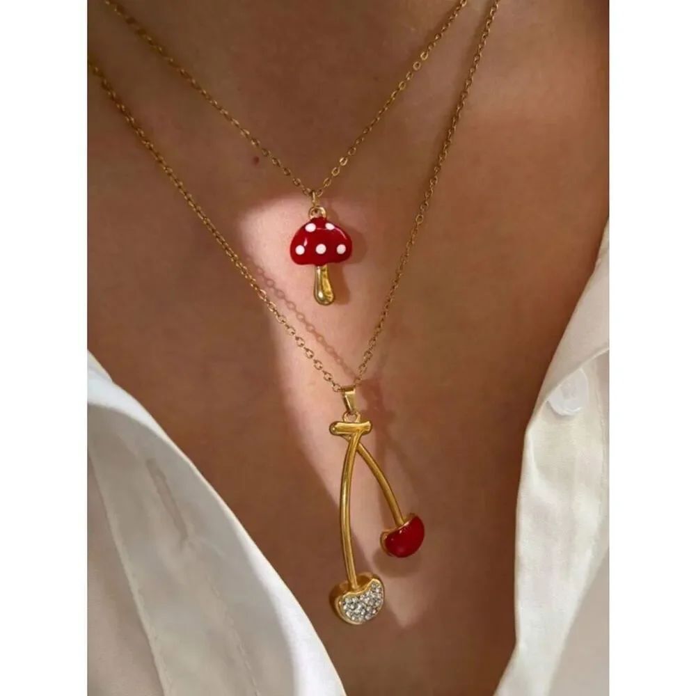 Cherry necklace #2614